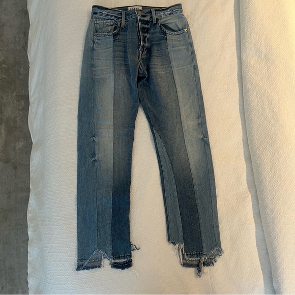 Frame Denim Two-Tone Blue Jeans - Picture 1 of 8